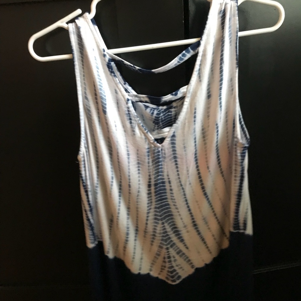 Blue Tie Dye Tank